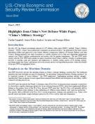 Highlights from China’s New Defense White Paper, “China’s Military